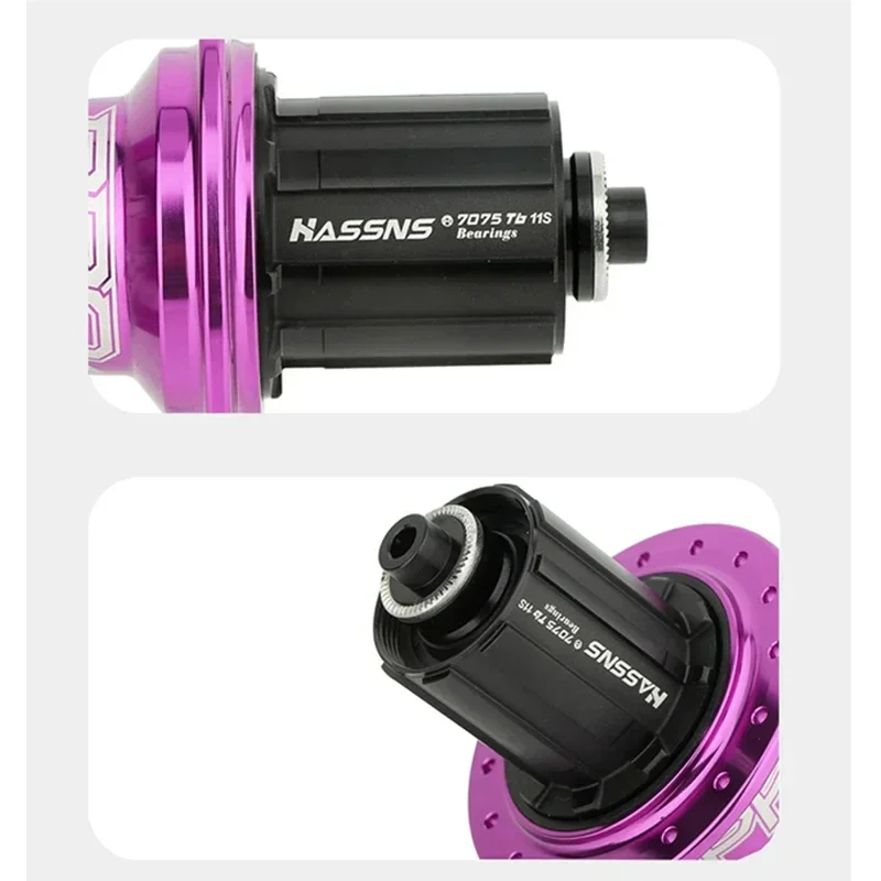 HASSNS PRO7 MTB Hub 32 Holes Bearing Bike Freehub Rear Hub Quick Release 32H Four Palin 7 8 9 10 11 12 Speed 6 Pawl Hubs - Korvel