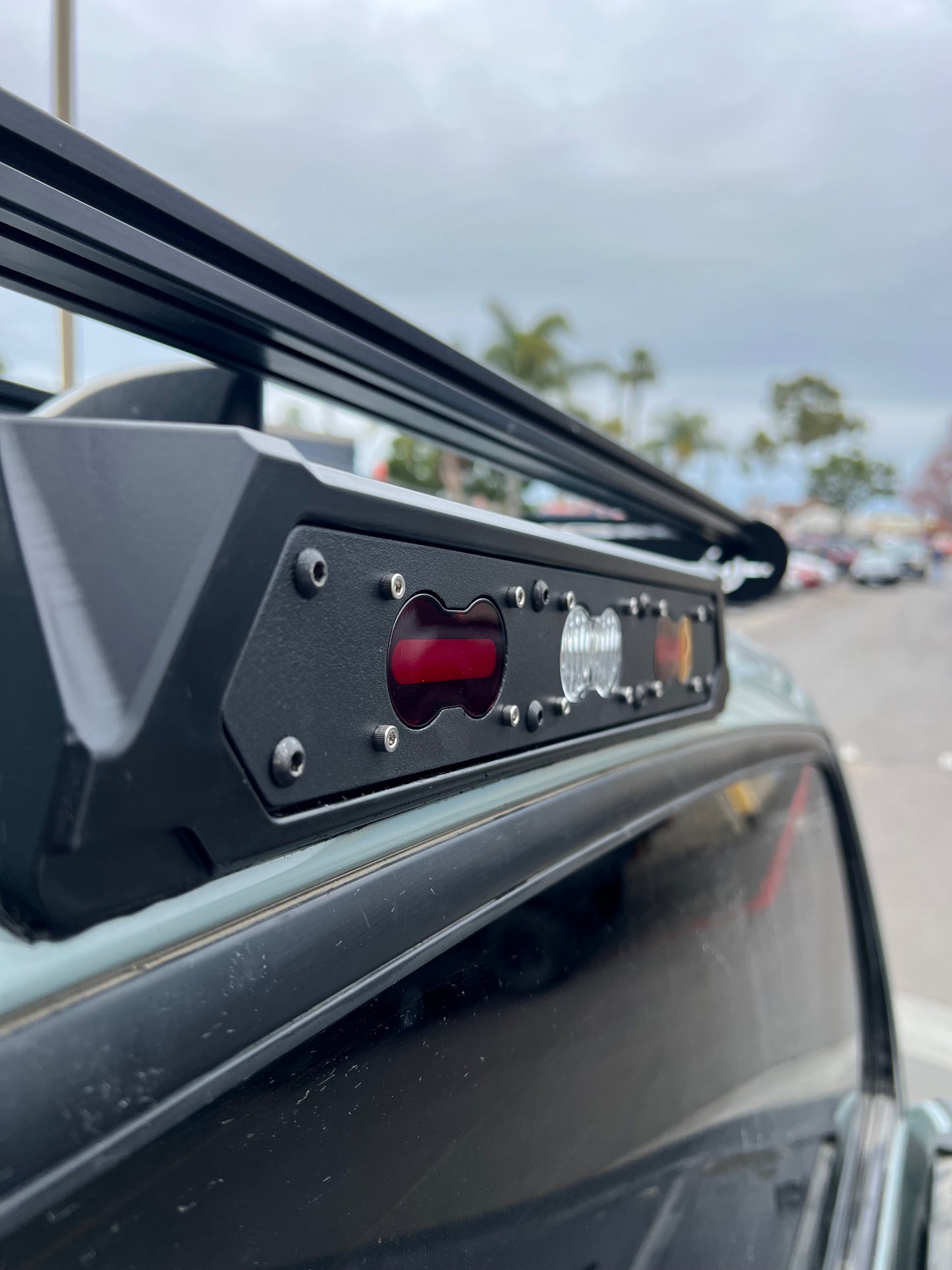 Billet Aluminum Third Brake Light Housing for 3 Baja Designs S2, 2007 - 2021 Toyota Tundra - Korvel