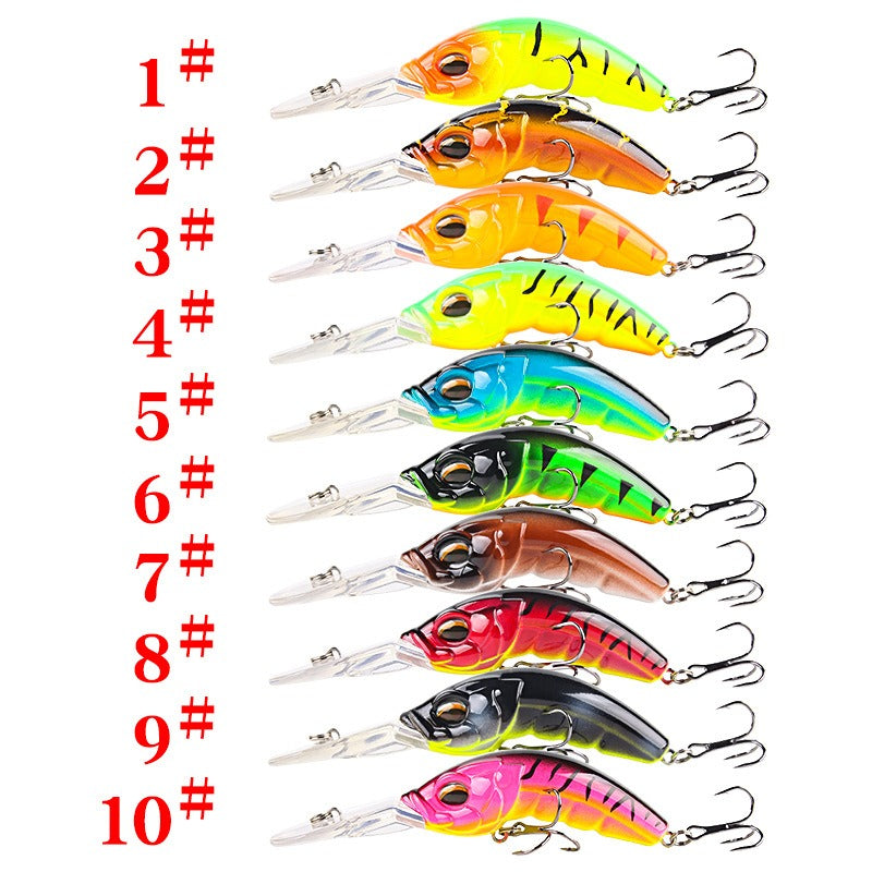 Le leurre de pêche plongeant à large langue - 10,4 cm, 14,5 g