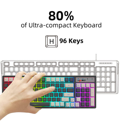 Premium RGB Wireless Gaming Keyboard with Dual-Color Keycaps