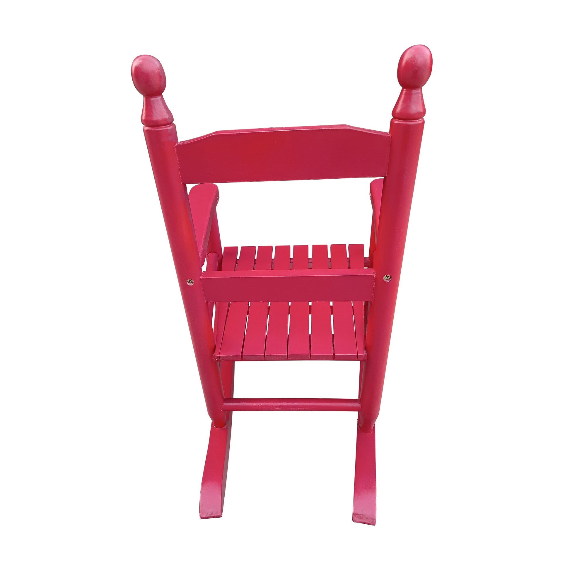 Children's rocking red chair Indoor or Outdoor -Suitable for kids-Durable Solid Wood - Korvel