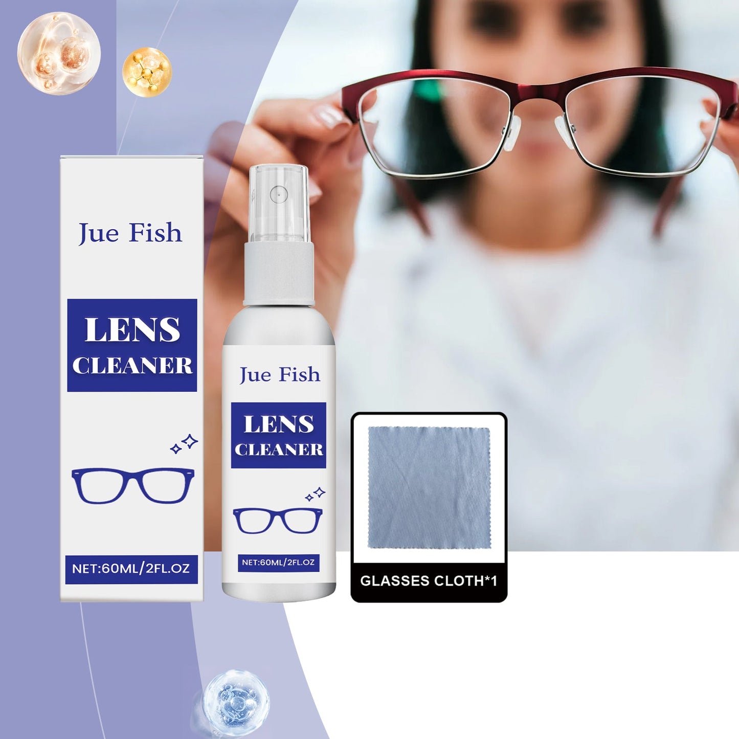 Spray Limpiador de Gafas Premium para una Visión Clara