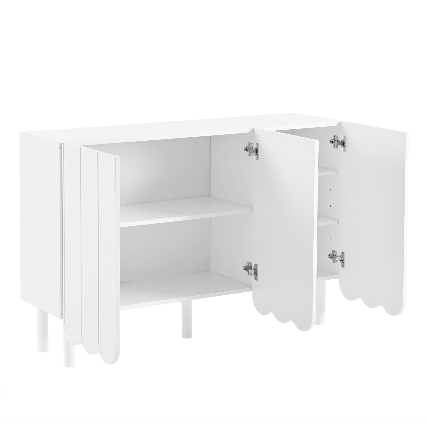 ON-TRANS Cream Style Shoe Cabinet with Adjustable Legs