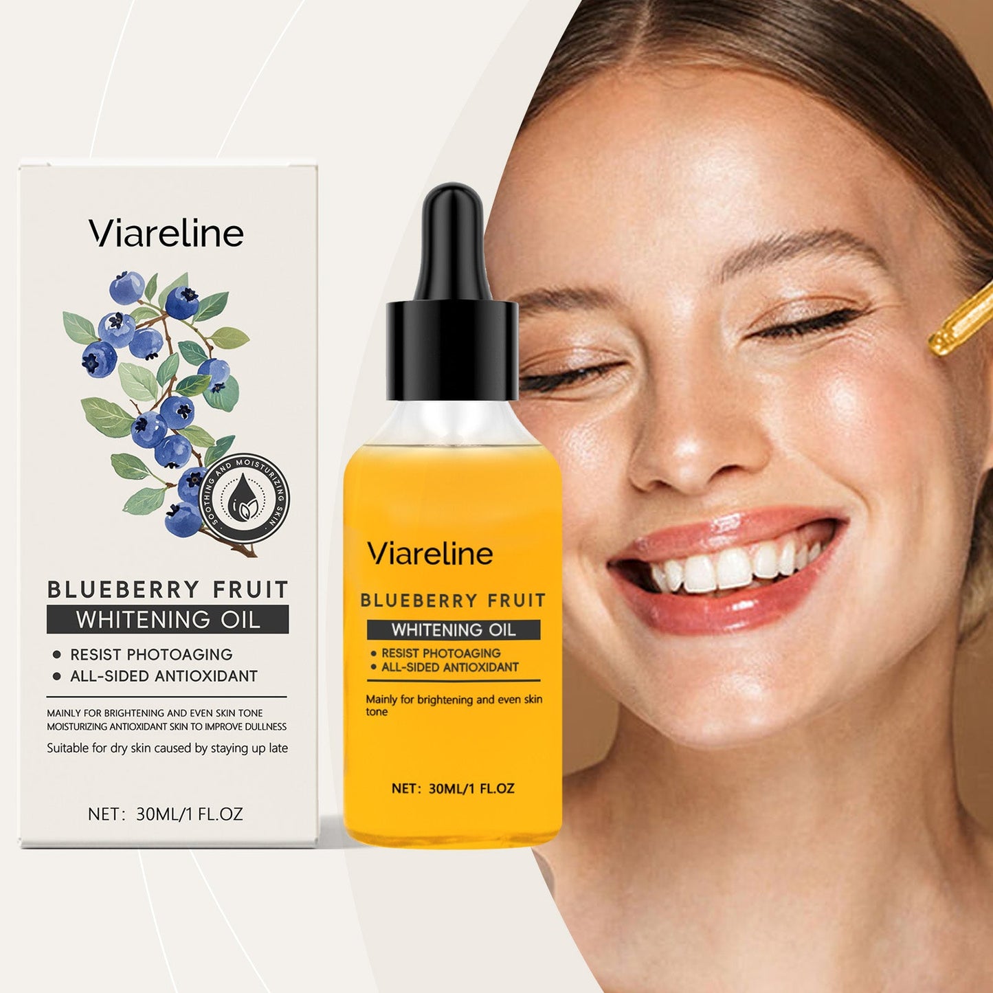 Blueberry Essence Oil for Brightening and Hydration