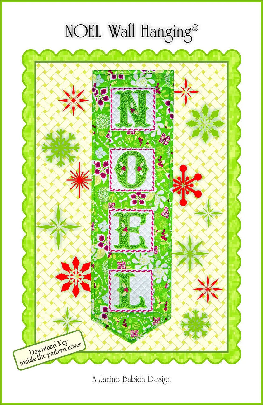 CD Noel Wall Hanging Machine Embroidery Pattern
