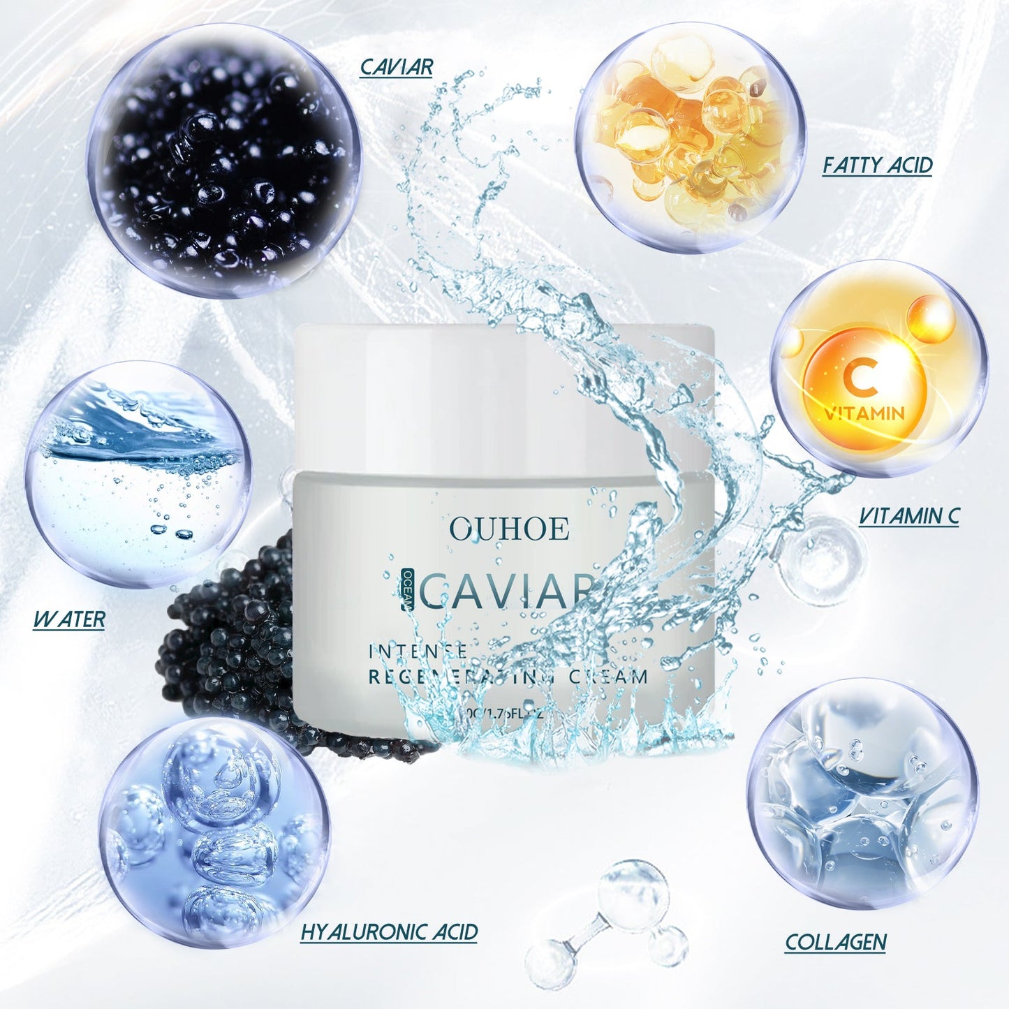 Crème Revitalisante à l'Essence de Caviar