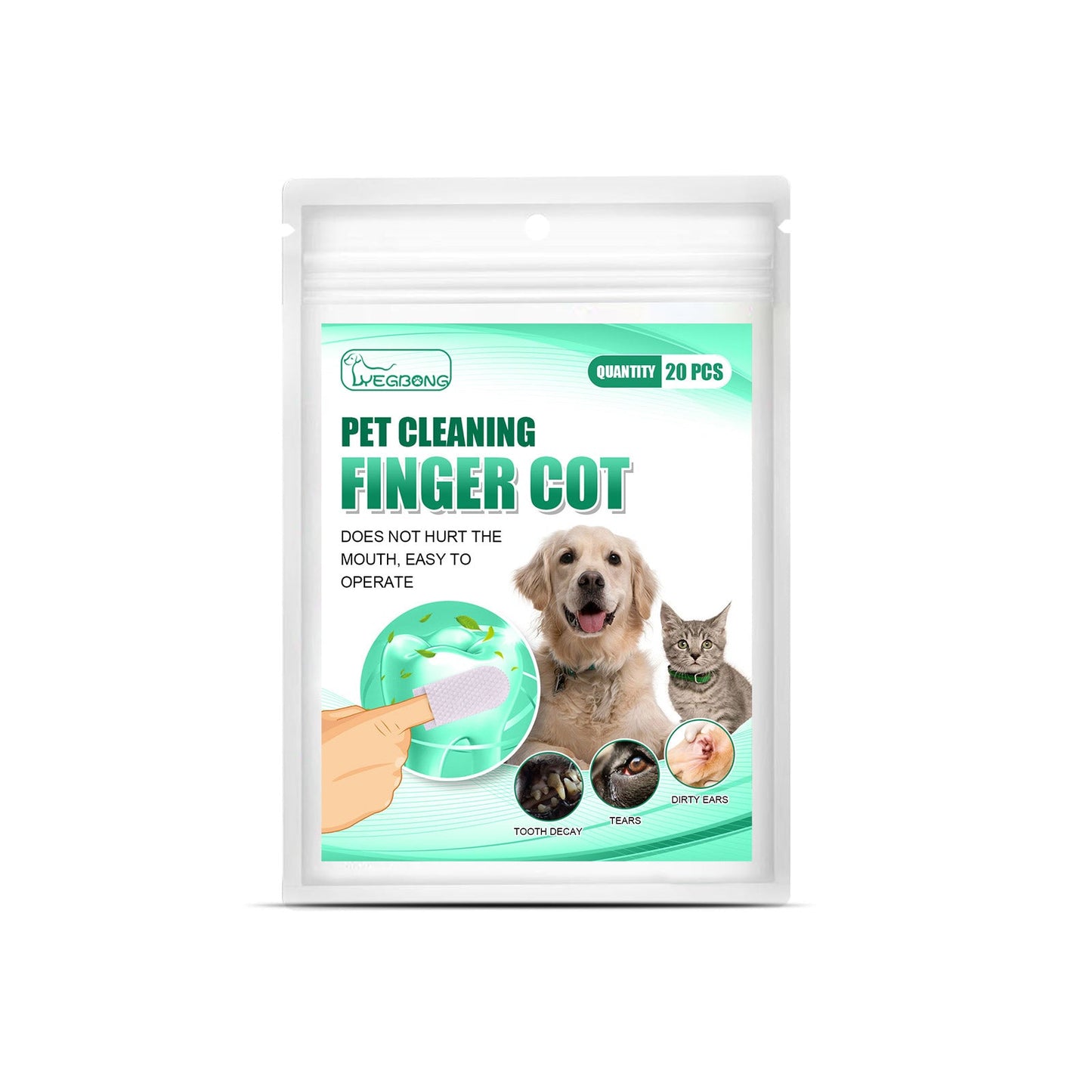 Pet Tooth Cleaning Finger Set for Dogs and Cats