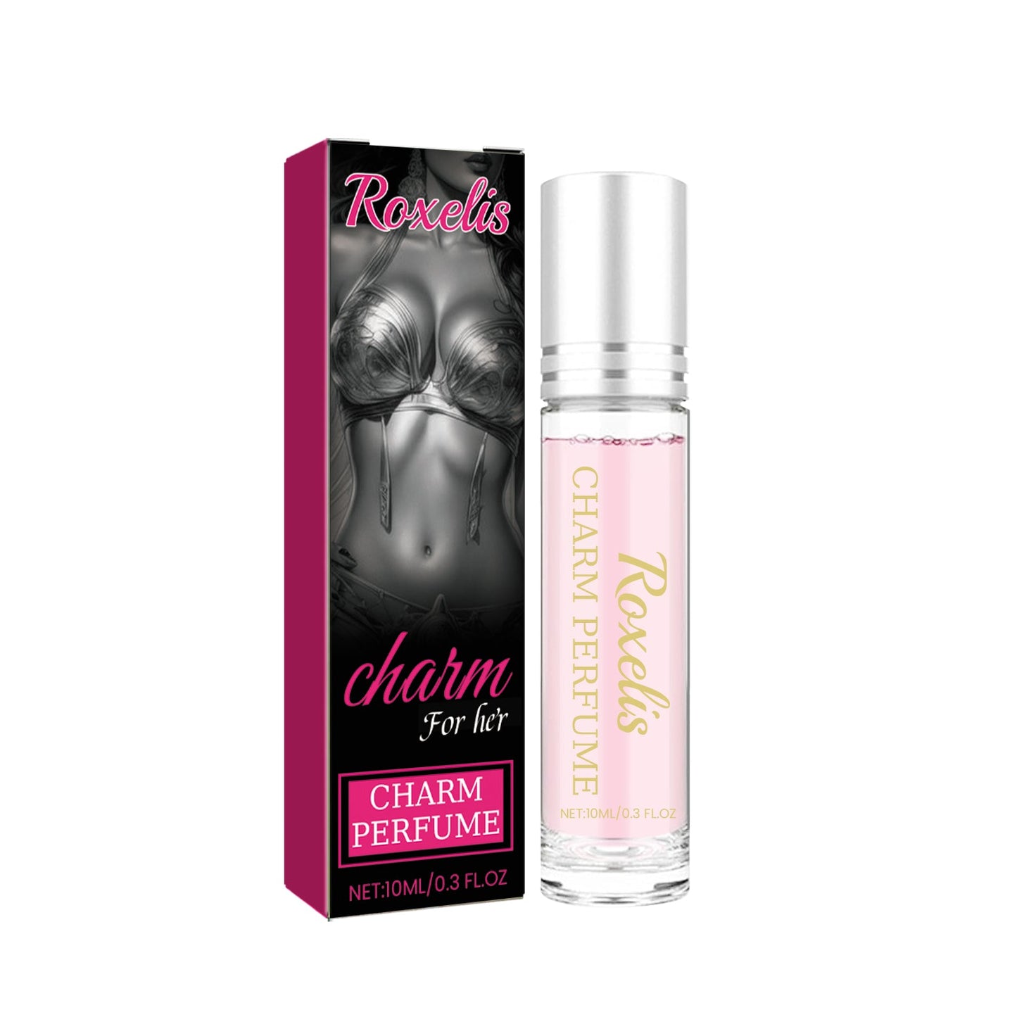 Charm Perfume, Women With Light Fragrance Wrist Neck Legs Lovers Body Fragrance Natural Clear - Korvel