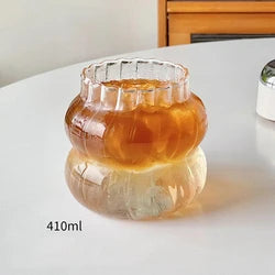 Thickened high borosilicate glass cup household transparent double-layer heat-resistant fruit juice cup - Korvel