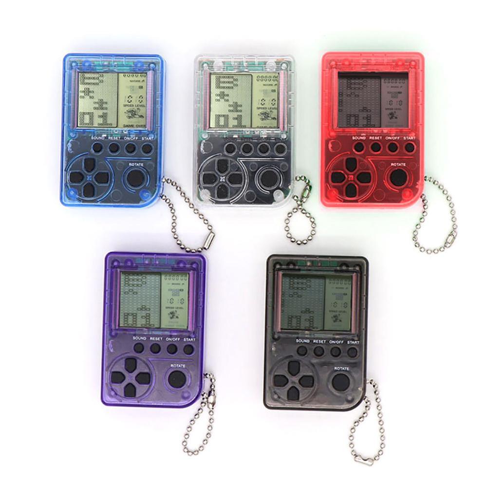 Mini Console Game Machine Children's Handheld Nostalgic Mini Game Console With Keychain Tetris Video Game Kids Children Gifts - Korvel