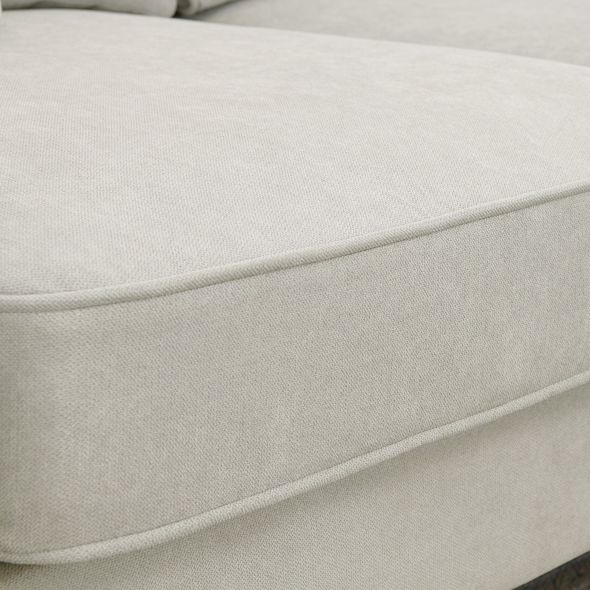 [VIDEO provided] [New] 108*85.5" Modern U Shape Sectional Sofa 7 Seat Fabric Sectional Sofa Set - Korvel