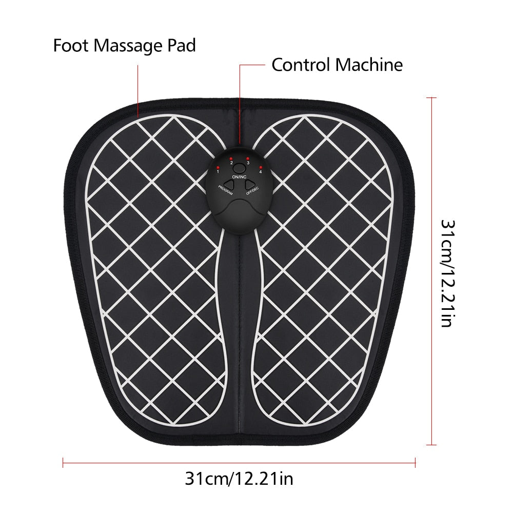 Electric EMS Foot Massager Foot Muscle Stimulator Massager Wireless Low Frequency Feet Physiotherapy ABS Stimulator Massage Mat - Korvel
