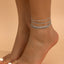 Personalized Punk Chain Anklet Set - Stylish Foot Jewelry