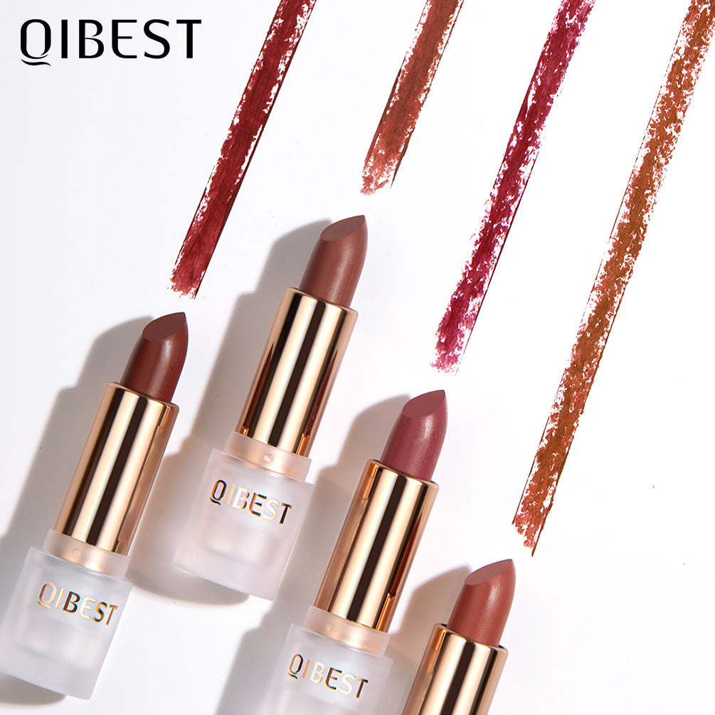 QIBEST Labial Mate de Terciopelo - Color de Larga Duración