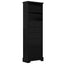 Elegant Black High Storage Cabinet with 3 Drawers