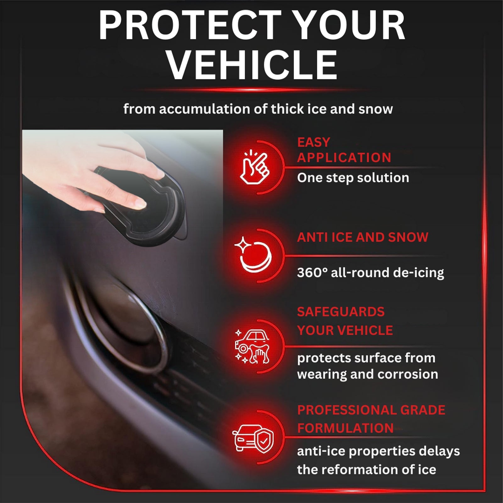 Sponge For Car Glass Hydrophobic Snow Defroster For Car Portable Deicing Cleaning Sponge - Korvel