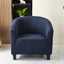 Elastic solid color semi-circular sofa cover, internet cafe, sand caf é, hotel leisure booth, all inclusive, single sofa chair cover - Korvel