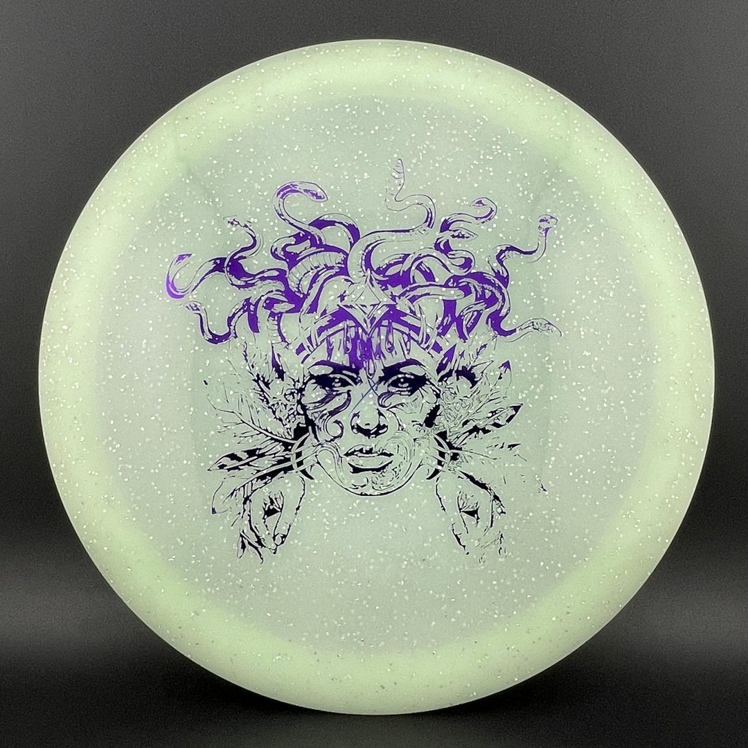 Metal Flake Glow C-Blend Sphinx X-Out Disc - Medusa Style