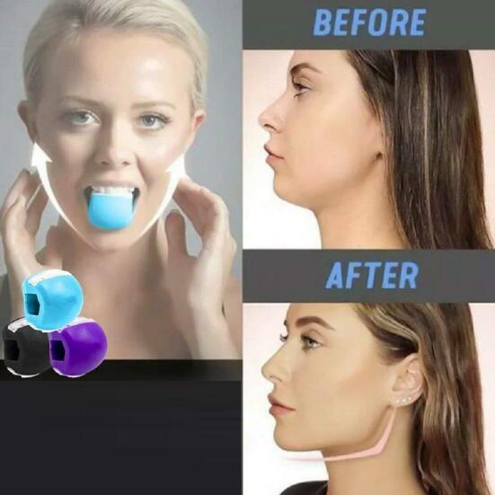 Face Fitness Ball & Facial Toner Exerciser Facial Muscle Training Silicone Face-lift Masseter - Korvel
