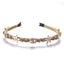 Crystal flower set with colorful glass diamond fine edge hair hoop - Korvel
