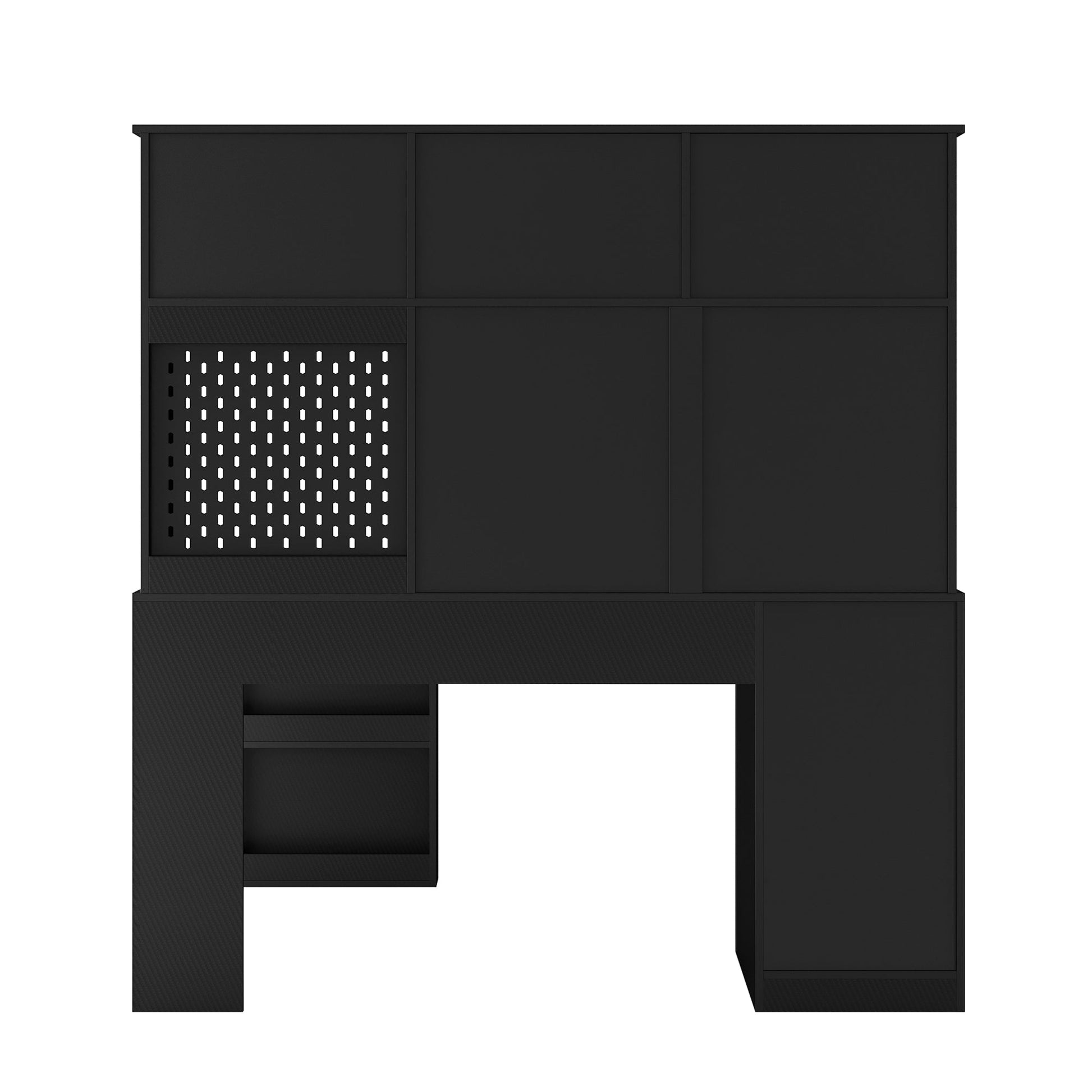 Writing desk with drawer bookshelf and charger, modern L-shaped desk with storage space, corner gaming computer desk - Korvel