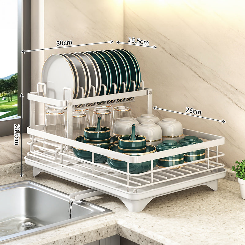 2024 Adjustable Stainless Steel Kitchen Dish Drying Rack