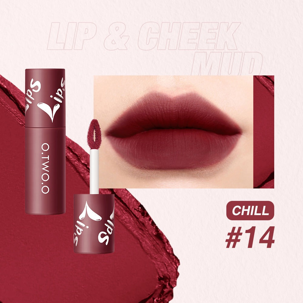 O.TWO.O Lip Clay Matte Dual-Use Lipstick & Blusher