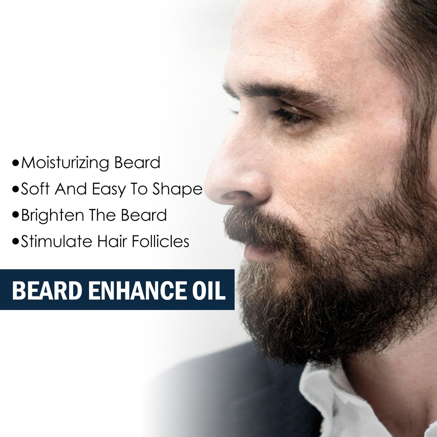 Huile de soin premium pour la barbe des hommes