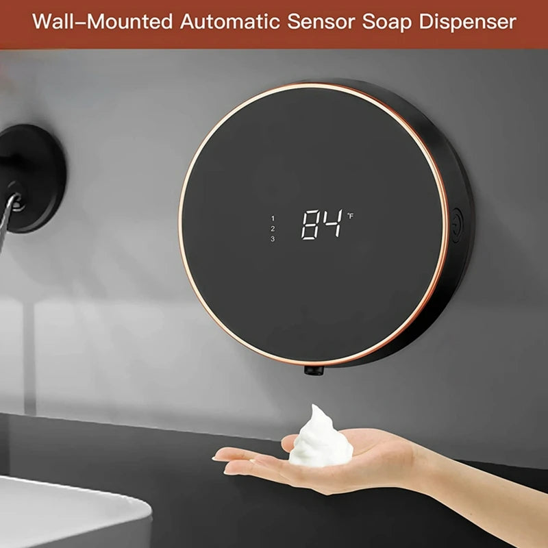 Soap Dispenser Touchless Automatic USB Liquid Foam Machine Wall-mounted Infrared Induction Hand Washer Sanitizer Tool - Korvel