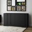 Modern kitchen buffet lockers with storage space, drawers and doors, and a large coffee bar with adjustable kitchen shelves - Korvel
