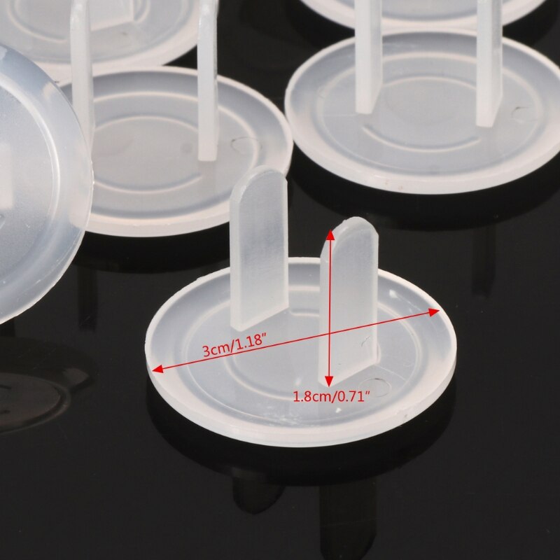 10pcs US Child Safety Electrical Outlet Cover Plugs for Power Socket Guard Baby Protection Anti Electric Shock Rotate Protector - Korvel