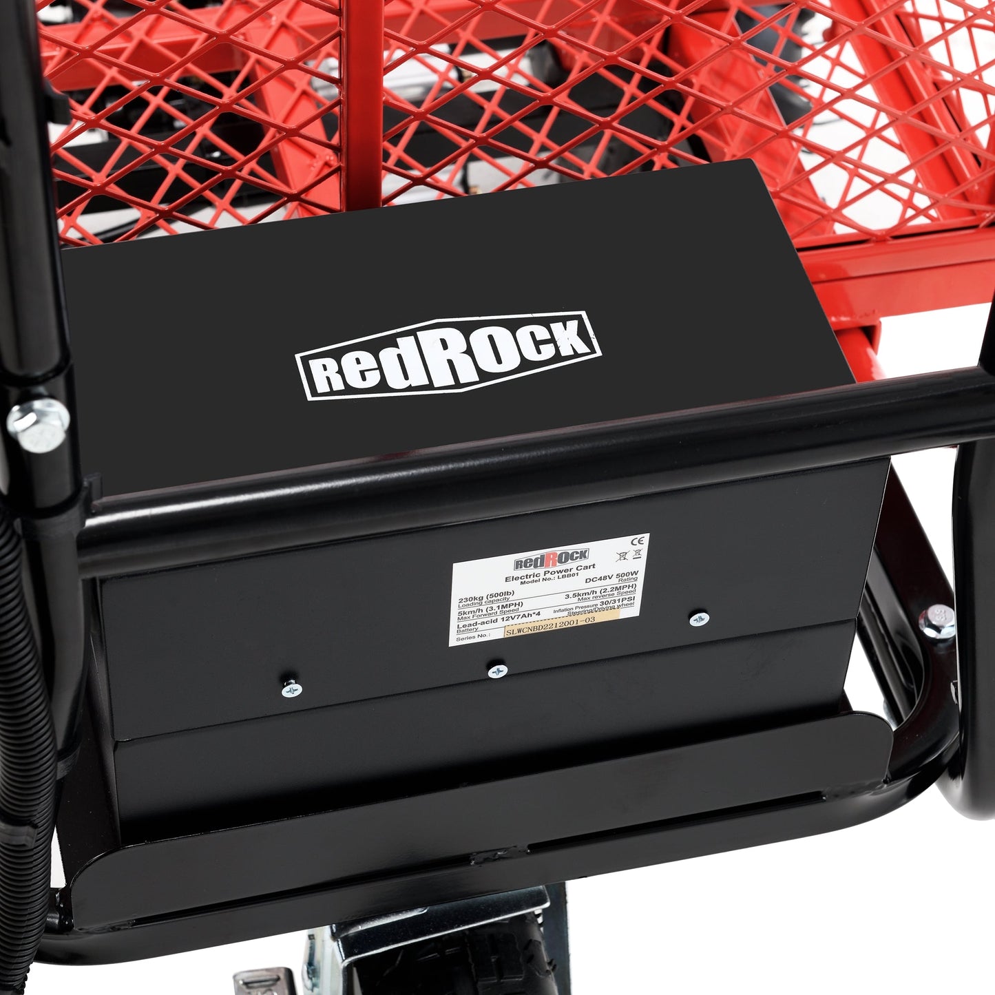 Wheelbarrow Utility Cart Electric Powered Cart 48V28Ah 500W Capacity 500lbs (230kg) Material Hauler 1000lbs Towing - Korvel