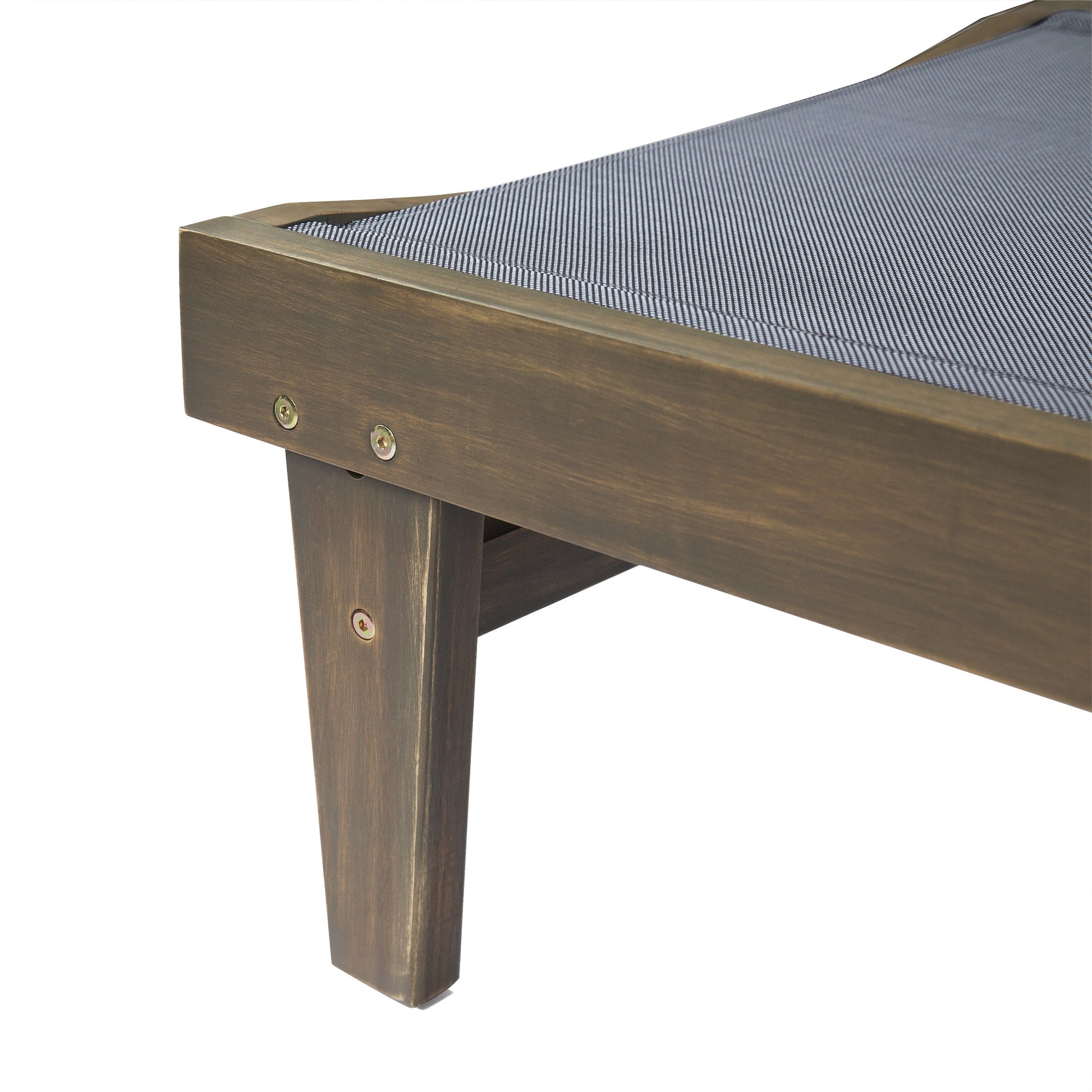SUMMERLAND CHAISE LOUNGE - DARK GREY MESH - Korvel