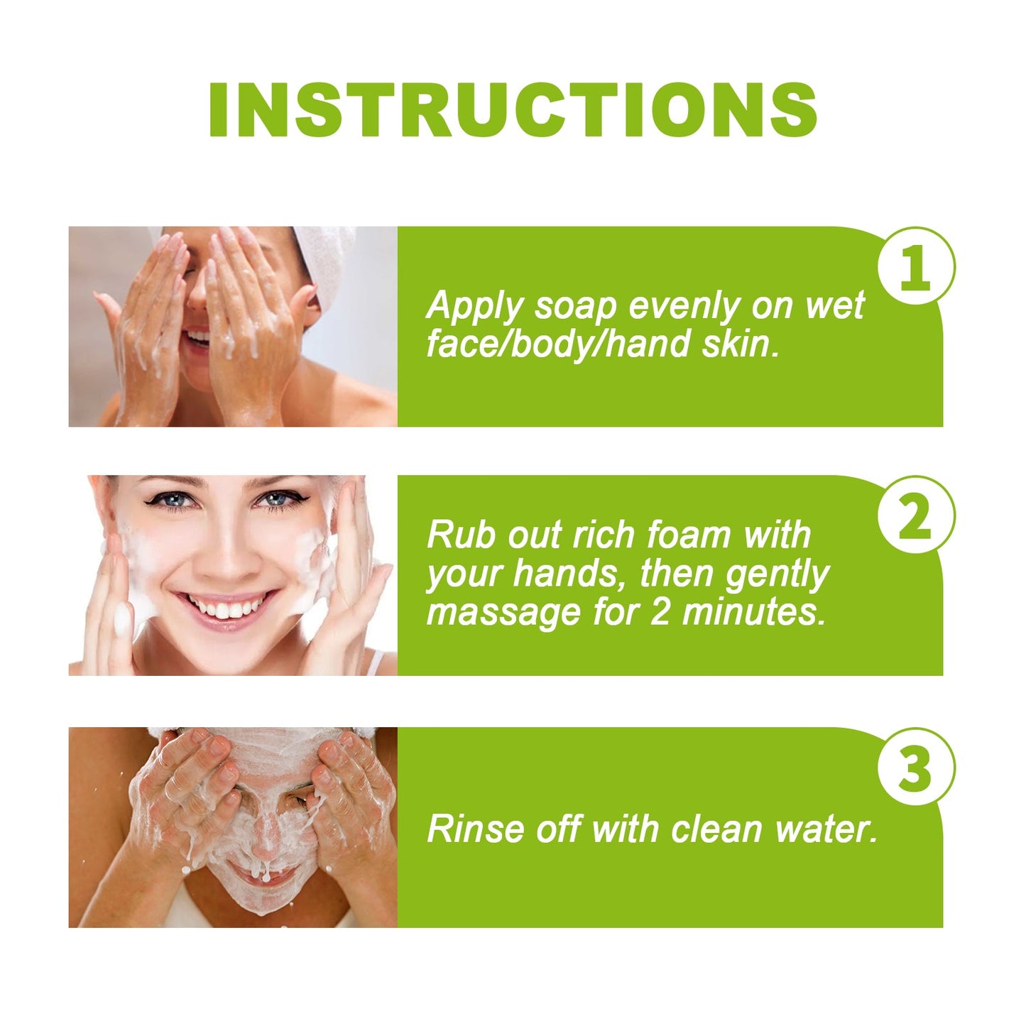 Citronella Bath Soap Gently Cleanses Skin, Lightening Acne Mark, Hydrating Oil Control Whitening Non-Sticky Soap - Korvel