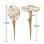 Outdoor Wine Table Foldable Round Desktop Mini Wooden Picnic Table Easy To Carry Wine Rack Support - Korvel