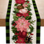 Christmas plaid linen table flag floral ball printed tablecloth entrance small tablecloth living room counter decoration tea flag - Korvel