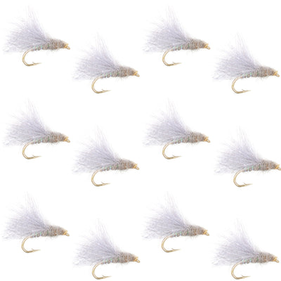 CDC Baetis Emerger BWO Wet Fly Fishing Flies - 1 Dozen Size 18