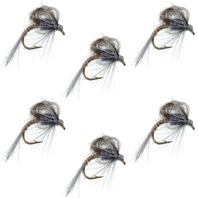 Mouches émergentes CDC Loop Wing Adams - Taille 16 (Pack de 6)