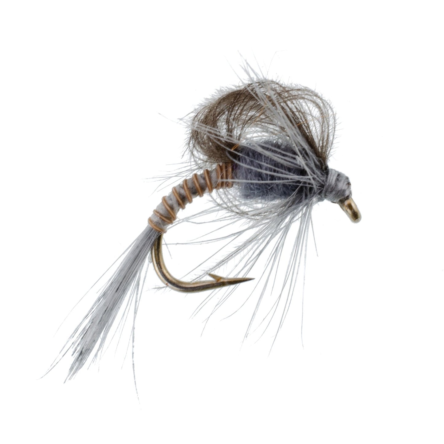 Mouches émergentes CDC Loop Wing Adams - Taille 16 (Paquet de 12)