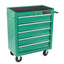 5 DRAWERS MULTIFUNCTIONAL TOOL CART WITH WHEELS-GREEN - Korvel