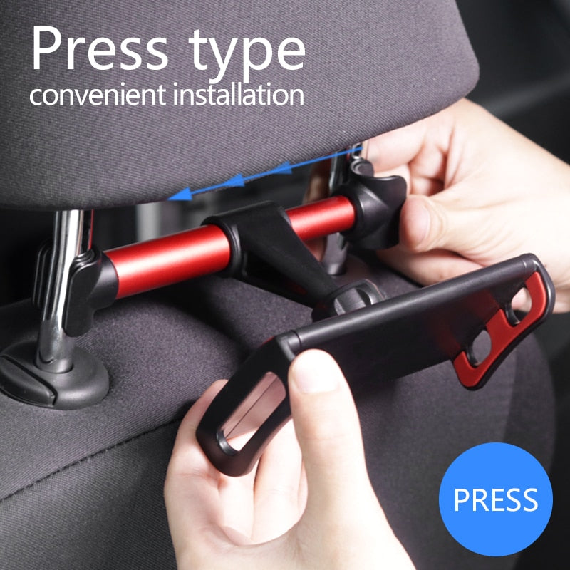 4-11.5inch Car Back Seat Phone Holder Tablet Mobile Phone Holder Universal Car Headrest Holder 360 Rotatable Stand Support - Korvel