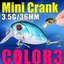 AFISHLURE  36mm 3.5g Crank Bait Hard Plastic Artificial Fishing Lure Fake carp Pesca  Wobbler Leurre Peche  Isca - Korvel