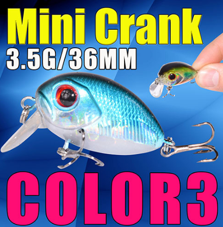 AFISHLURE  36mm 3.5g Crank Bait Hard Plastic Artificial Fishing Lure Fake carp Pesca  Wobbler Leurre Peche  Isca - Korvel