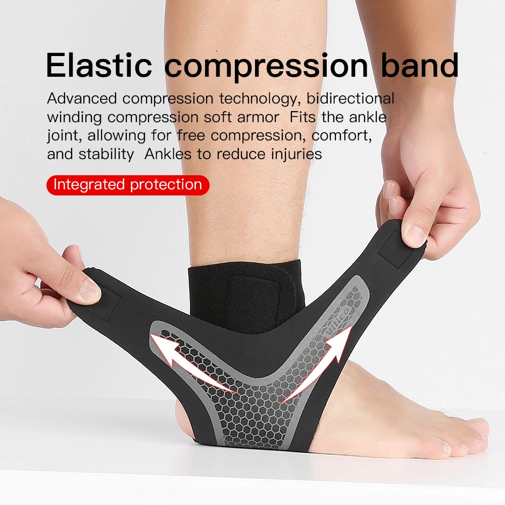 Bicycle basketball two-way strong pressure adjustable outdoor sports ankle protector - Korvel