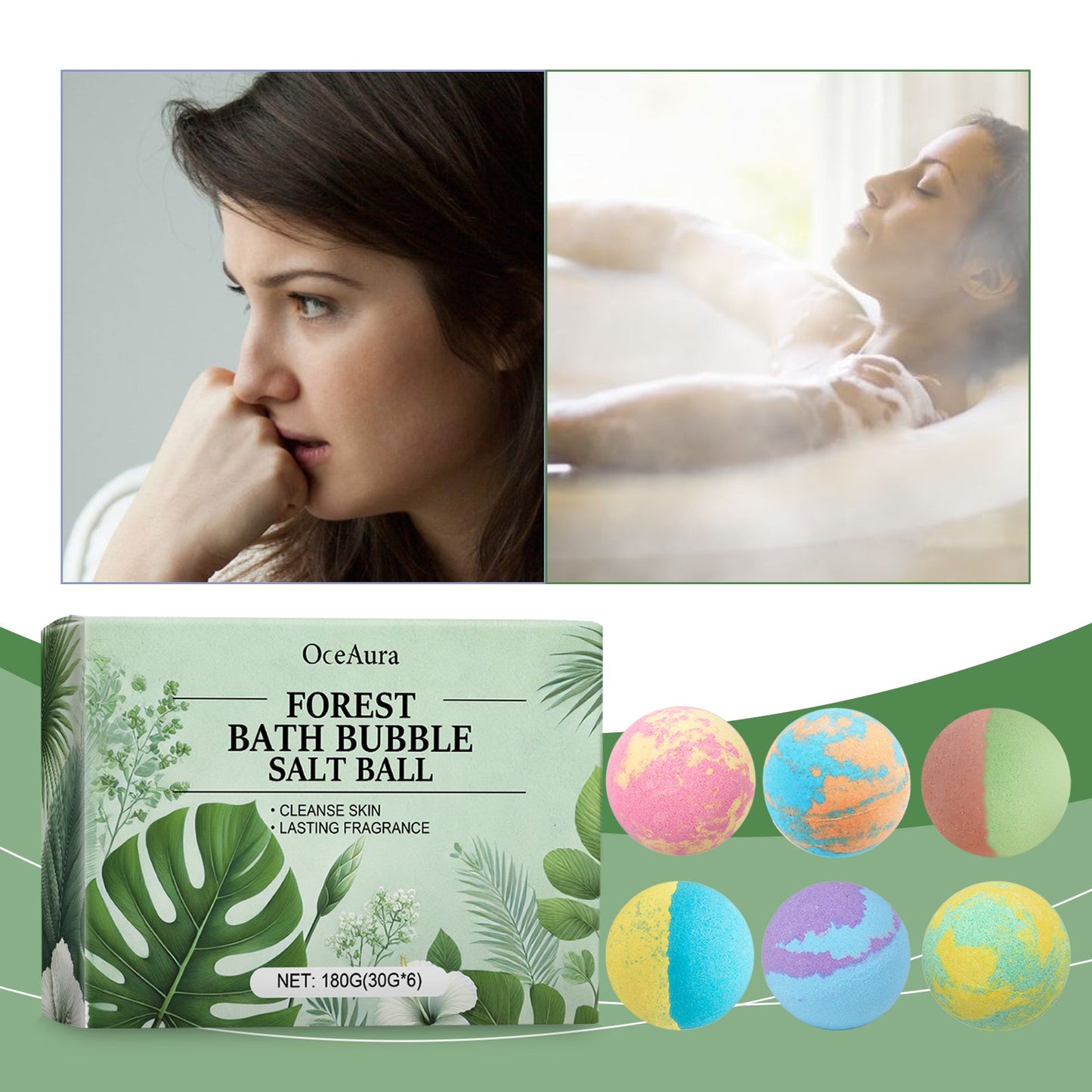 Bola de Ducha Fragante - Aditivo de Baño con Aroma a Plantas