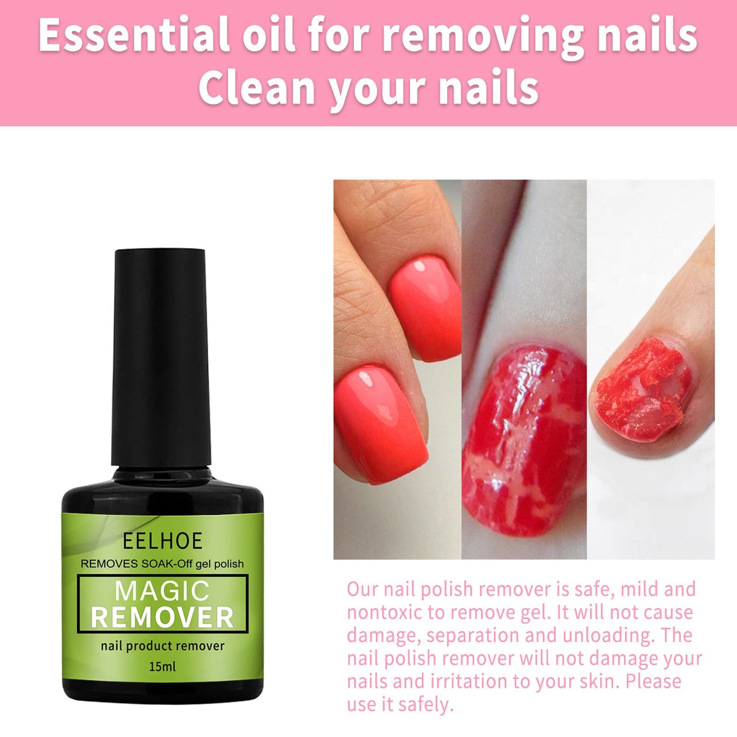 Dissolvant à Vernis à Ongles EELHOE - 15ML