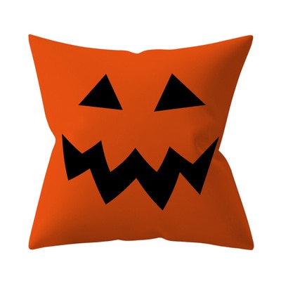 Trick or treat/pumpkin Cushion Cover 45*45cm Happy Halloween Throw Pillow Cover Happy Fall Y'all ghosts Horror Pillowcase - Korvel