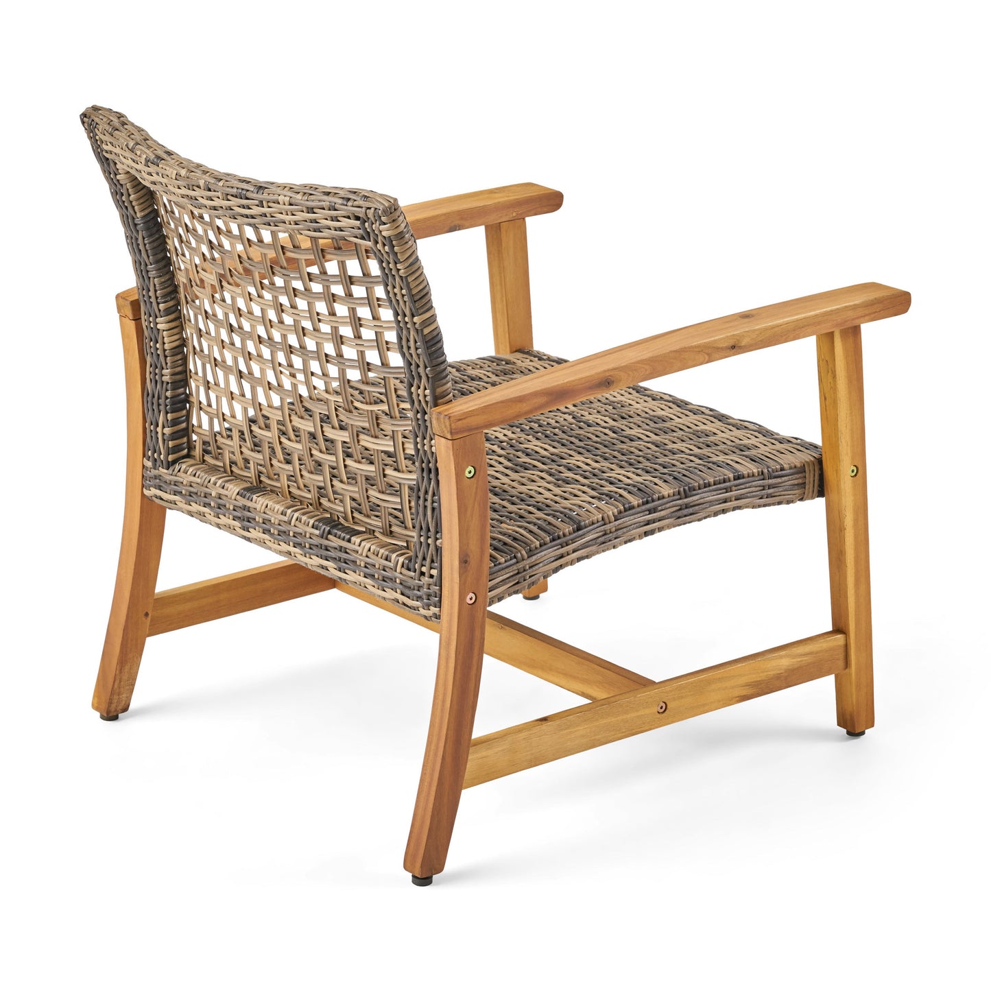 HAMPTON WOOD + WICKER CLUB CHAIR ( set of 2) - Korvel