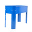 Elevated garden bed metal elevated outdoor flowerpot box suitable for backyard and terrace large flowerpot flower(Blue*2） - Korvel