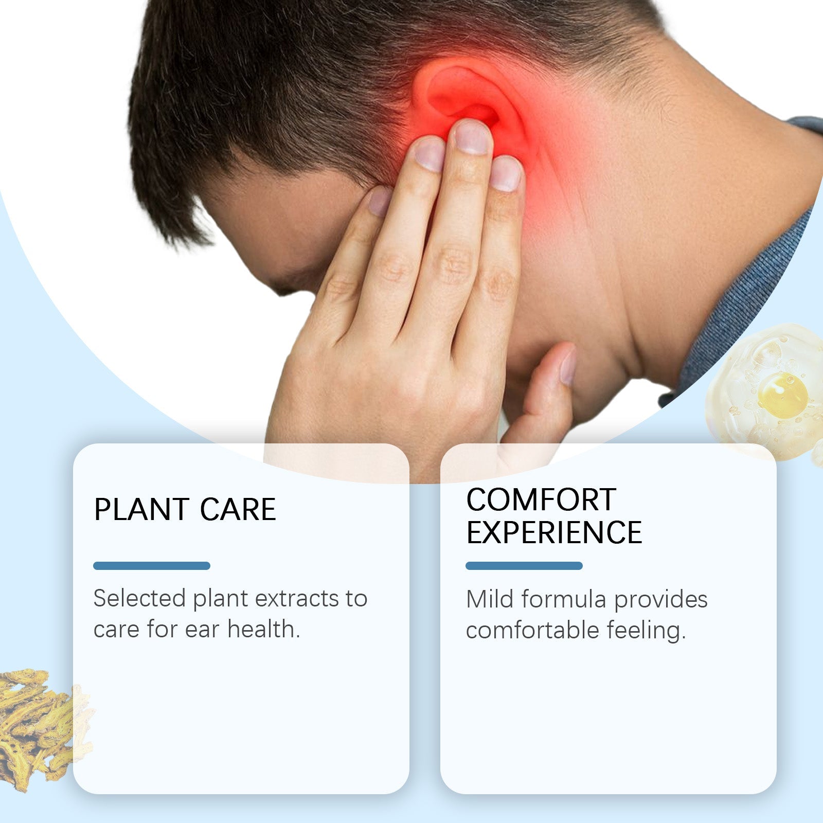 Ear Care Solution, A Gentle Nourishing Care Drops For Daily Ear Cleansing And Comfort - Korvel